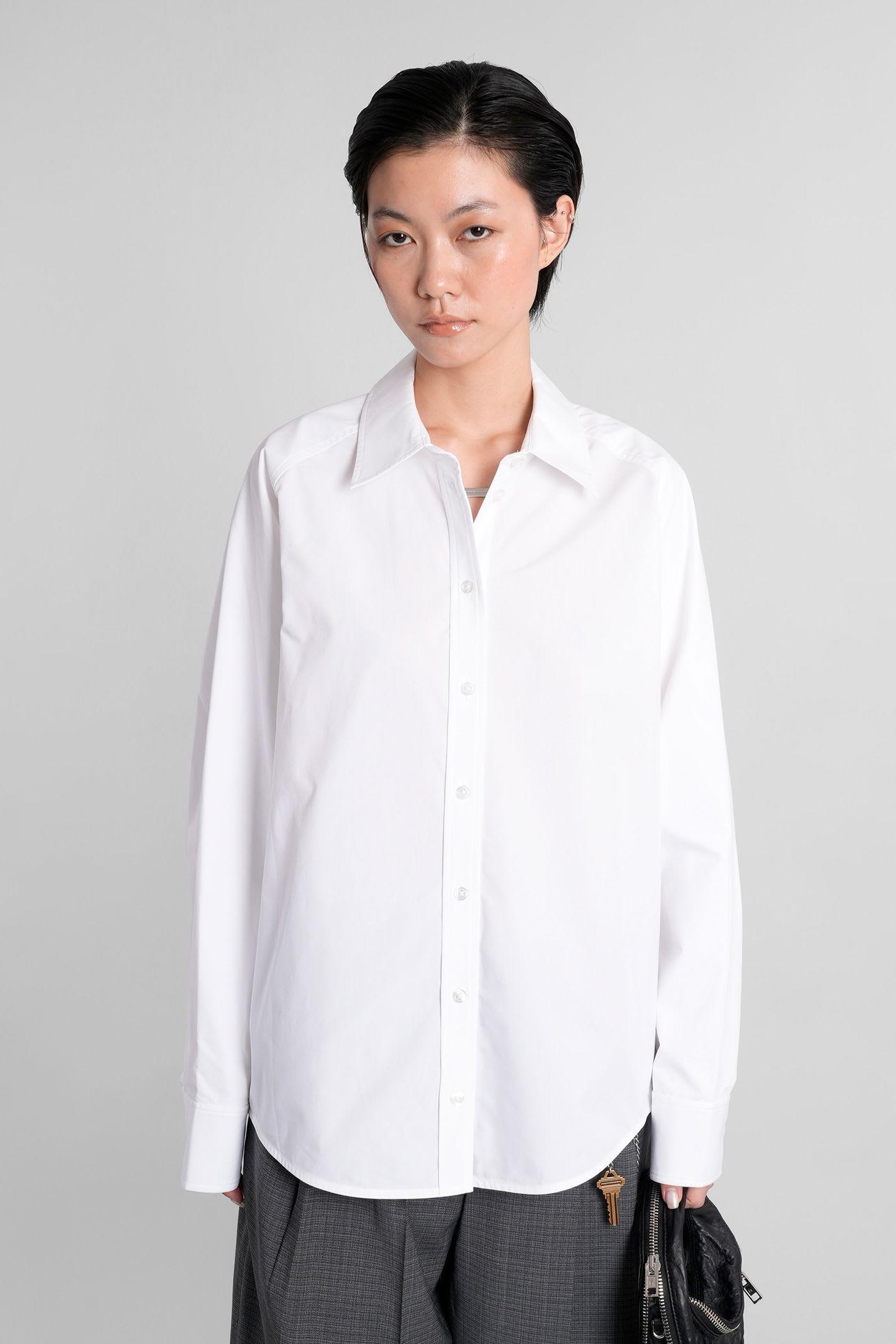 alexander wang shirt in white cotton