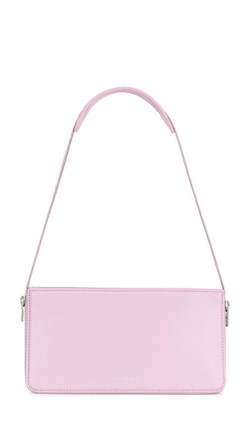 alexander wang siren pochette bag in pink.