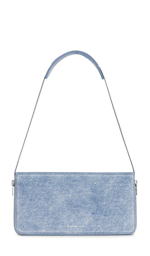 alexander wang siren pochette shoulder bag in blue.