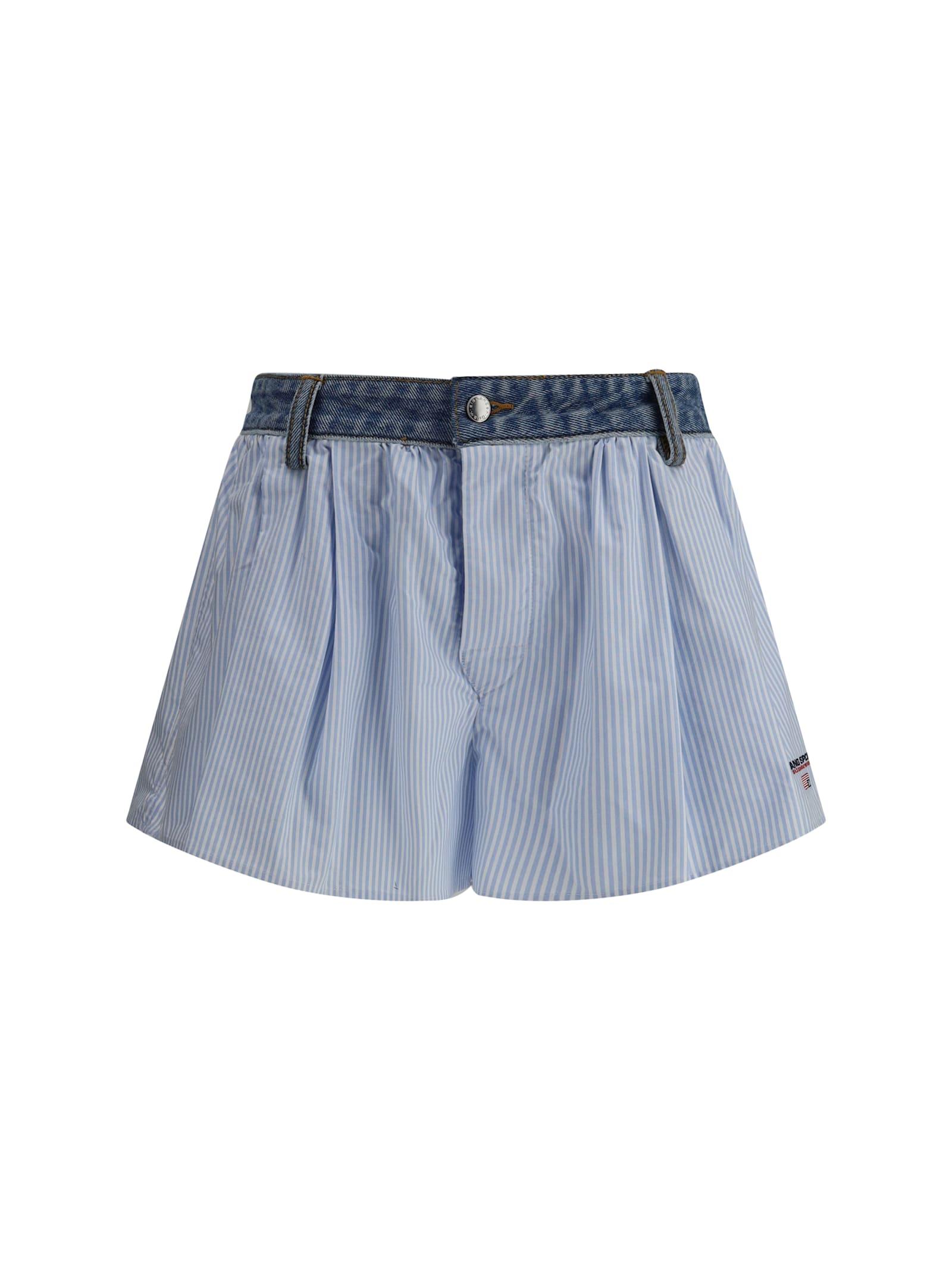alexander wang straiped shorts