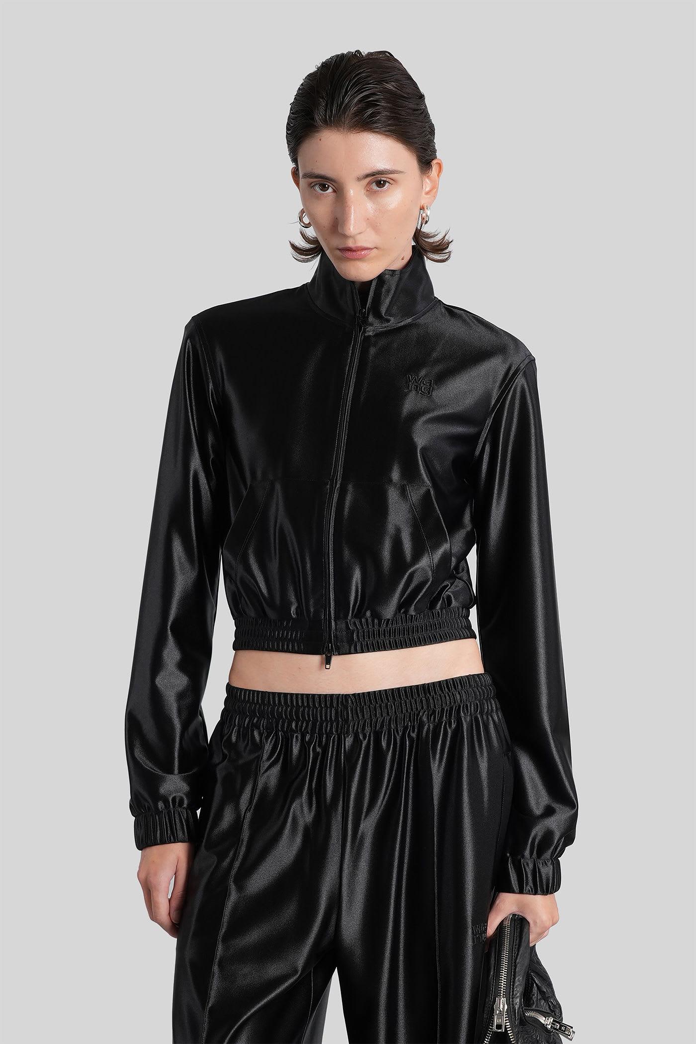 alexander wang sweatshirt in black polyester