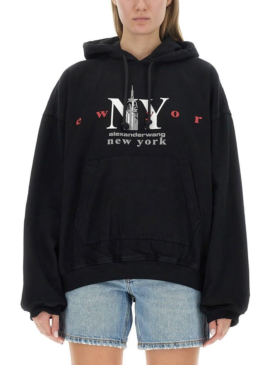 alexander wang sweatshirt with logo