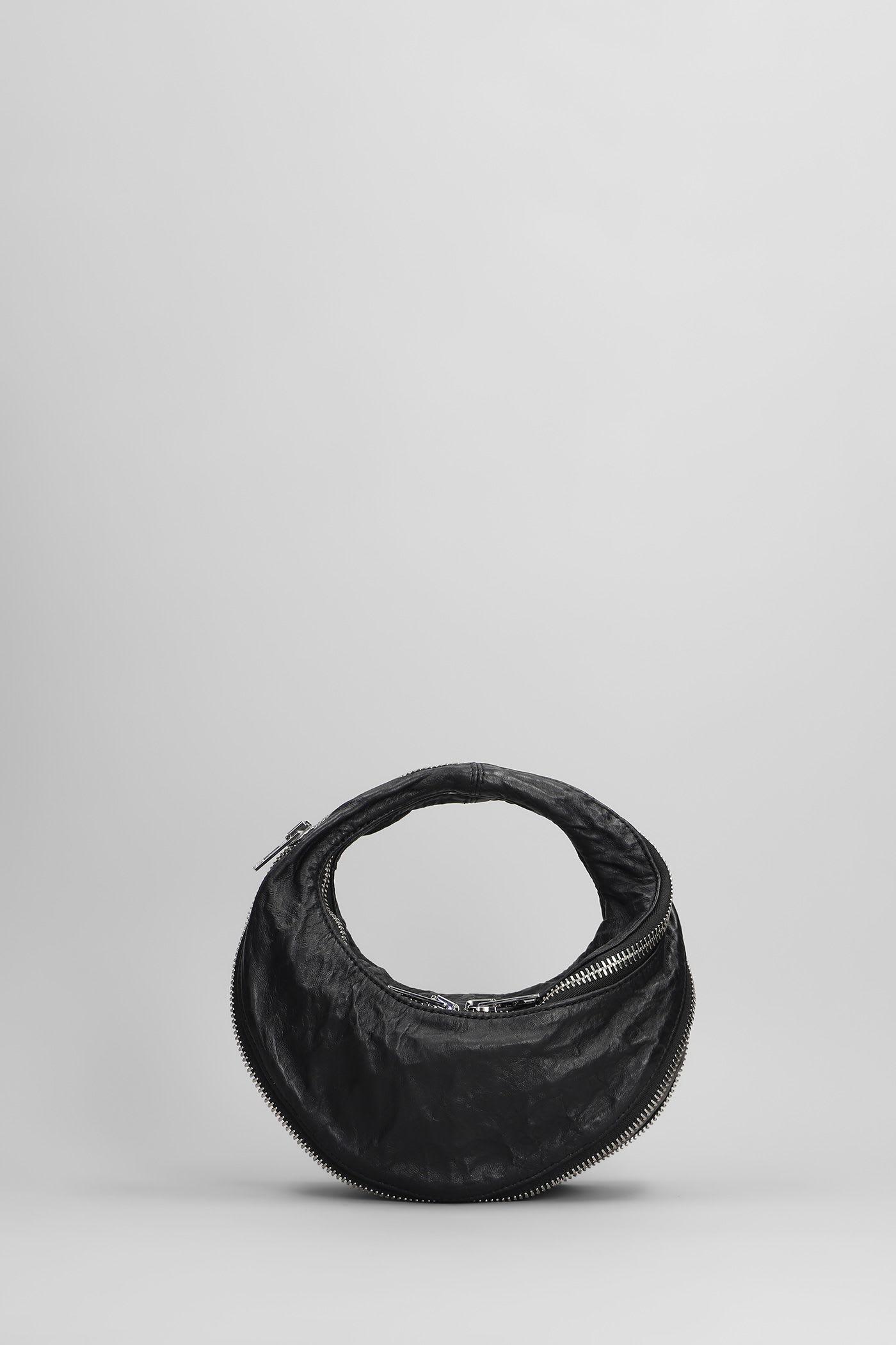 alexander wang twist mini bag shoulder bag in black leather