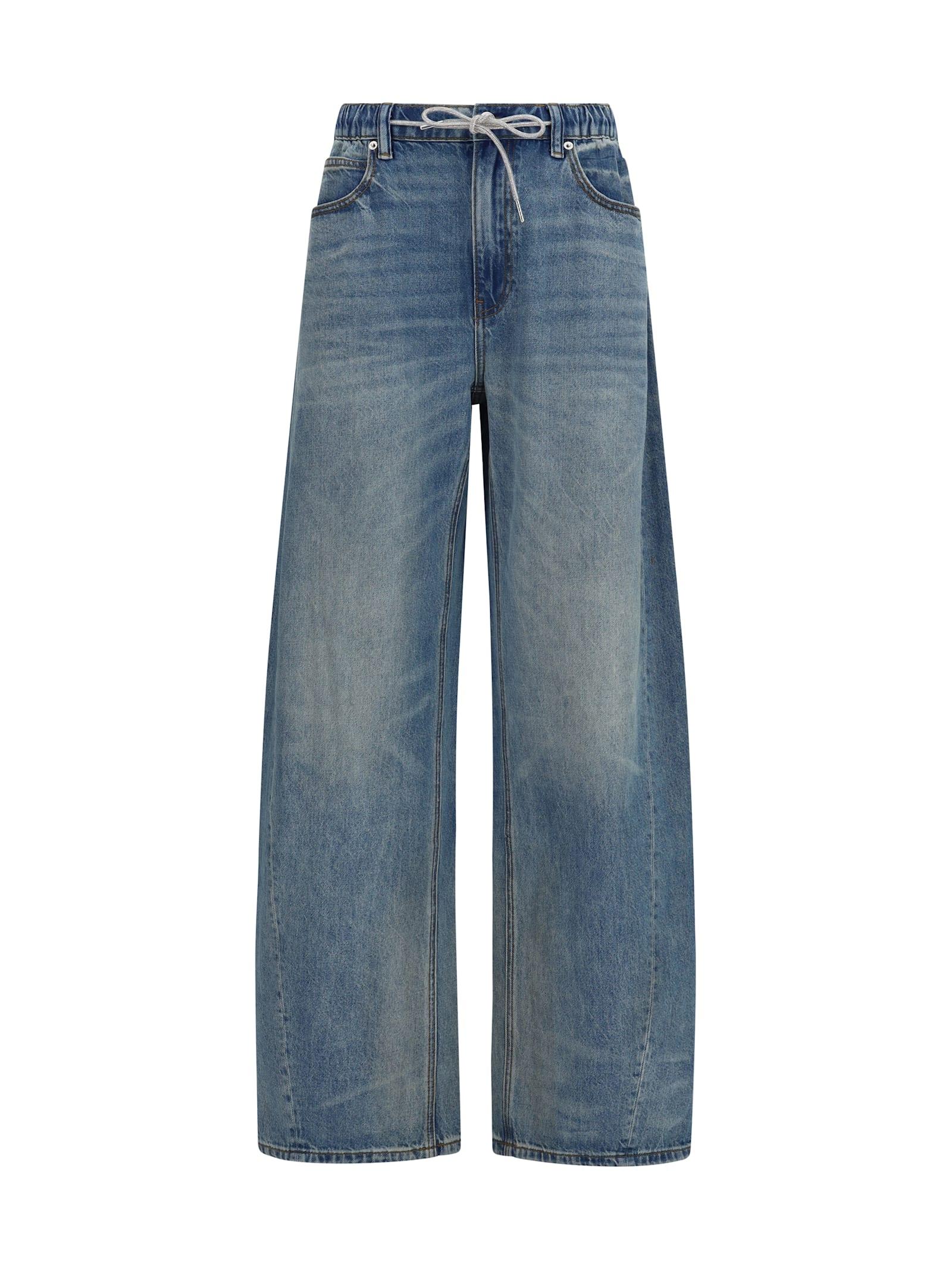 alexander wang wide-leg denim jeans