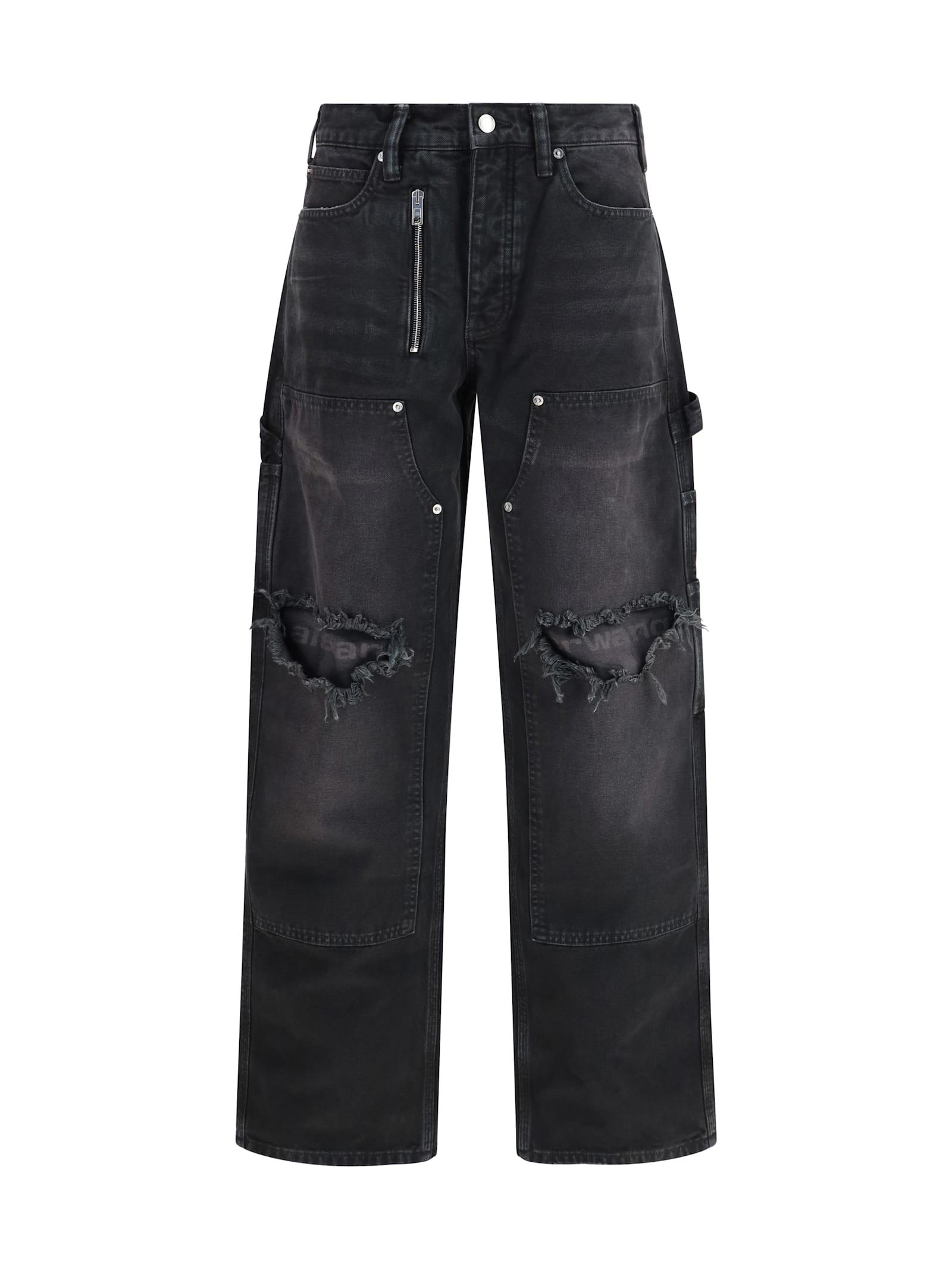 alexander wang zip carpenter pants