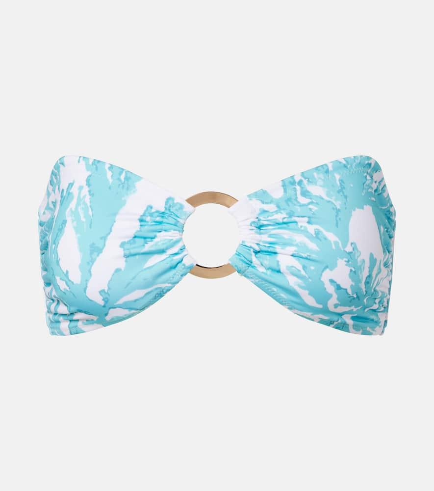 alexandra miro carlotta printed bandeau bikini top
