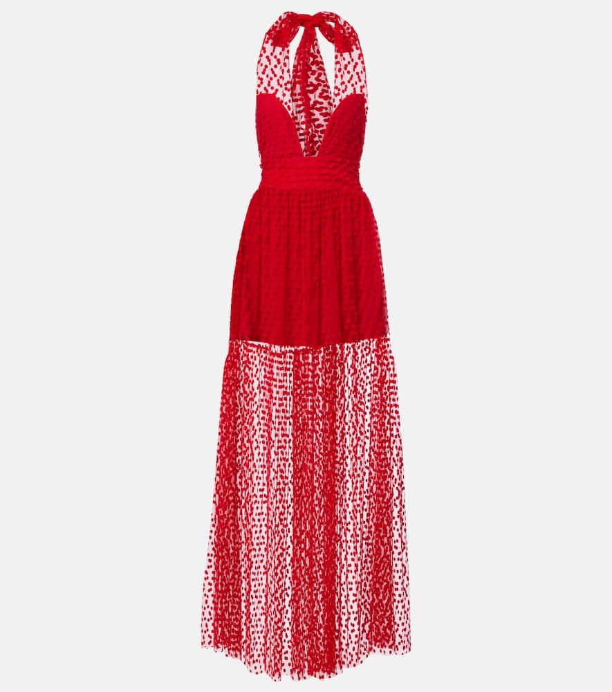 alexandra miro dakota halterneck dress