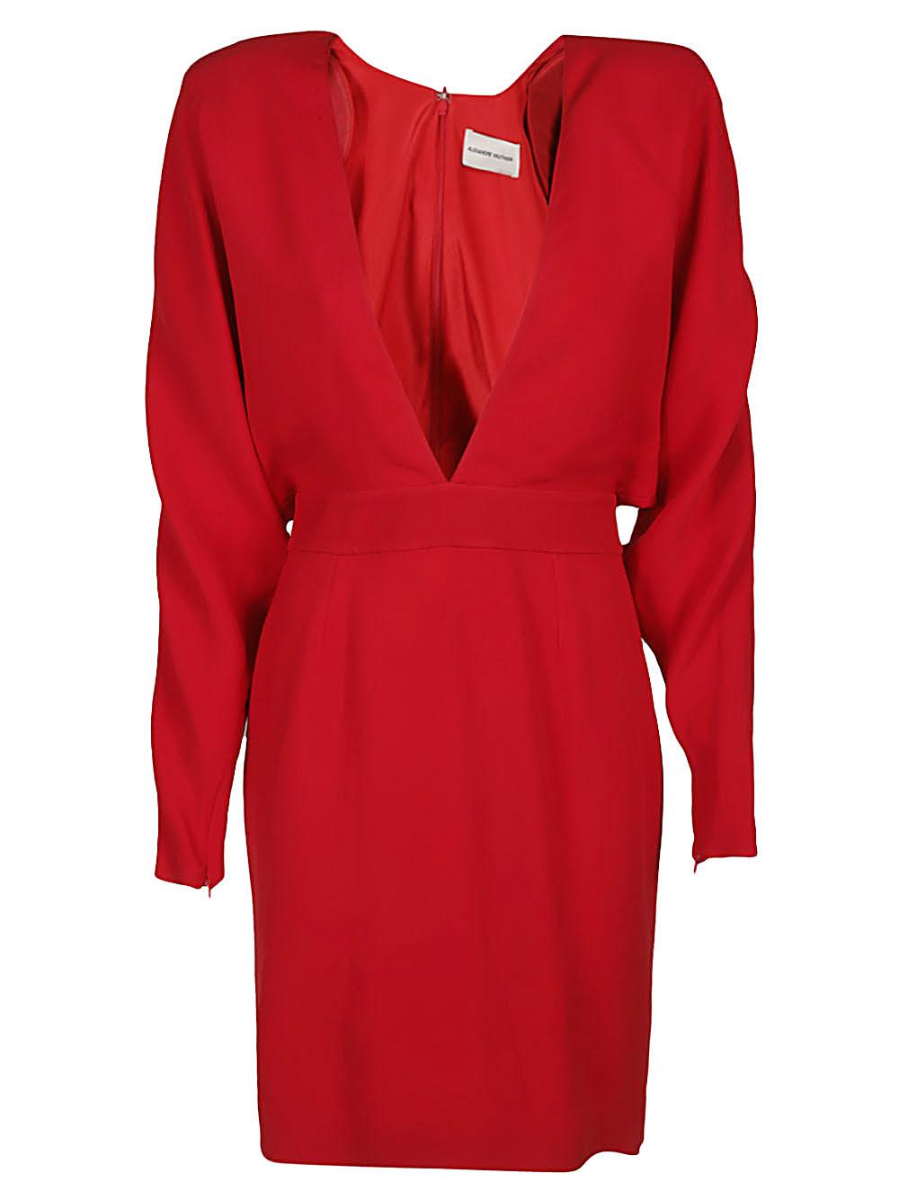 alexandre vauthier dresses red viscose - women