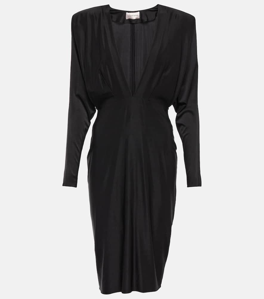 alexandre vauthier satin midi dress