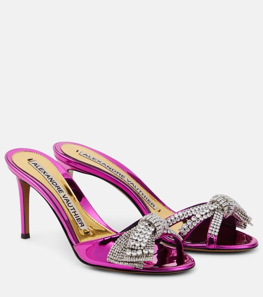 alexandre vauthier shooting embellished mules