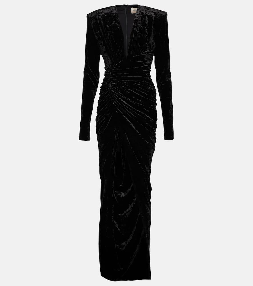 alexandre vauthier velvet gown