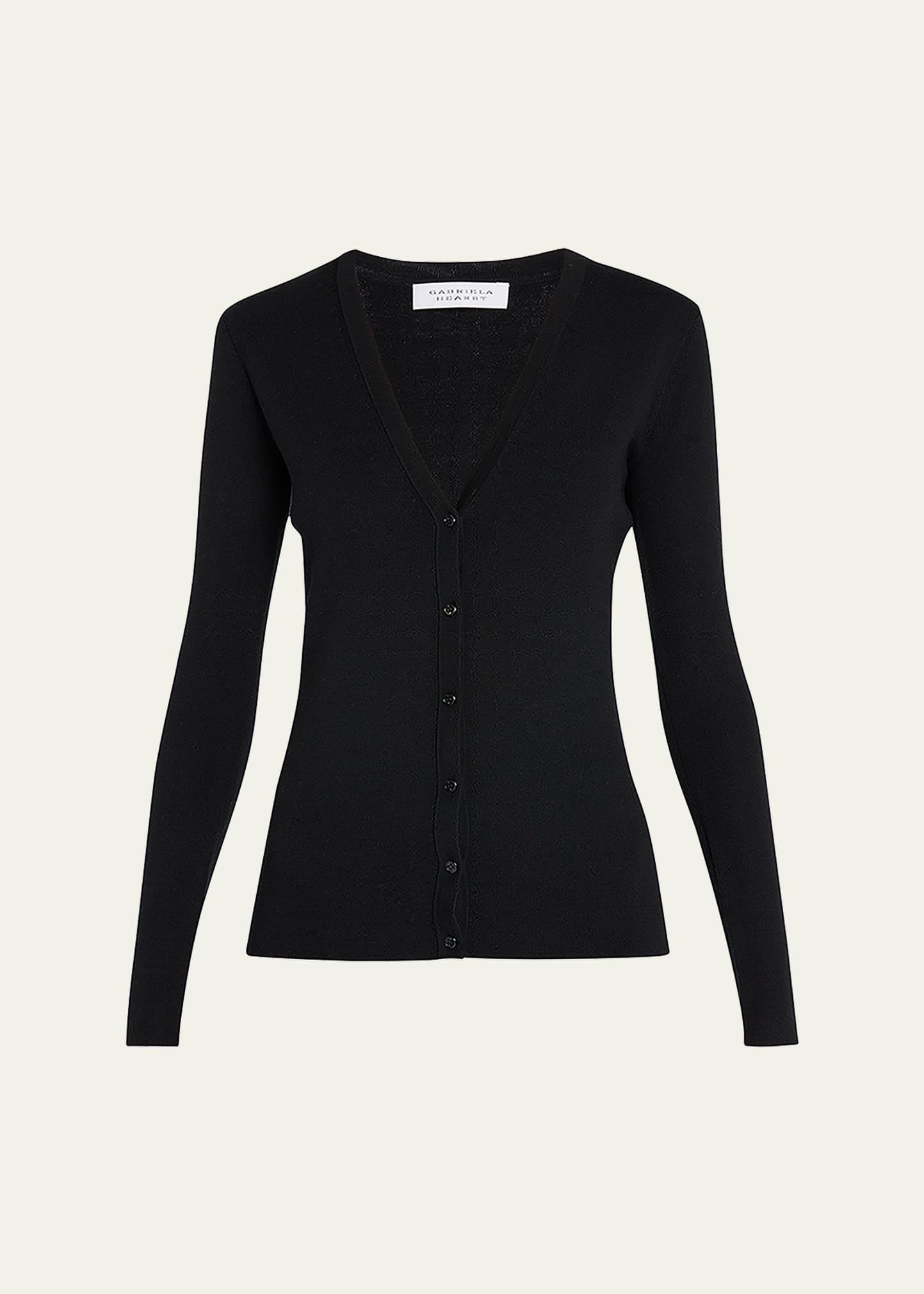 alexandrite cashmere cardigan