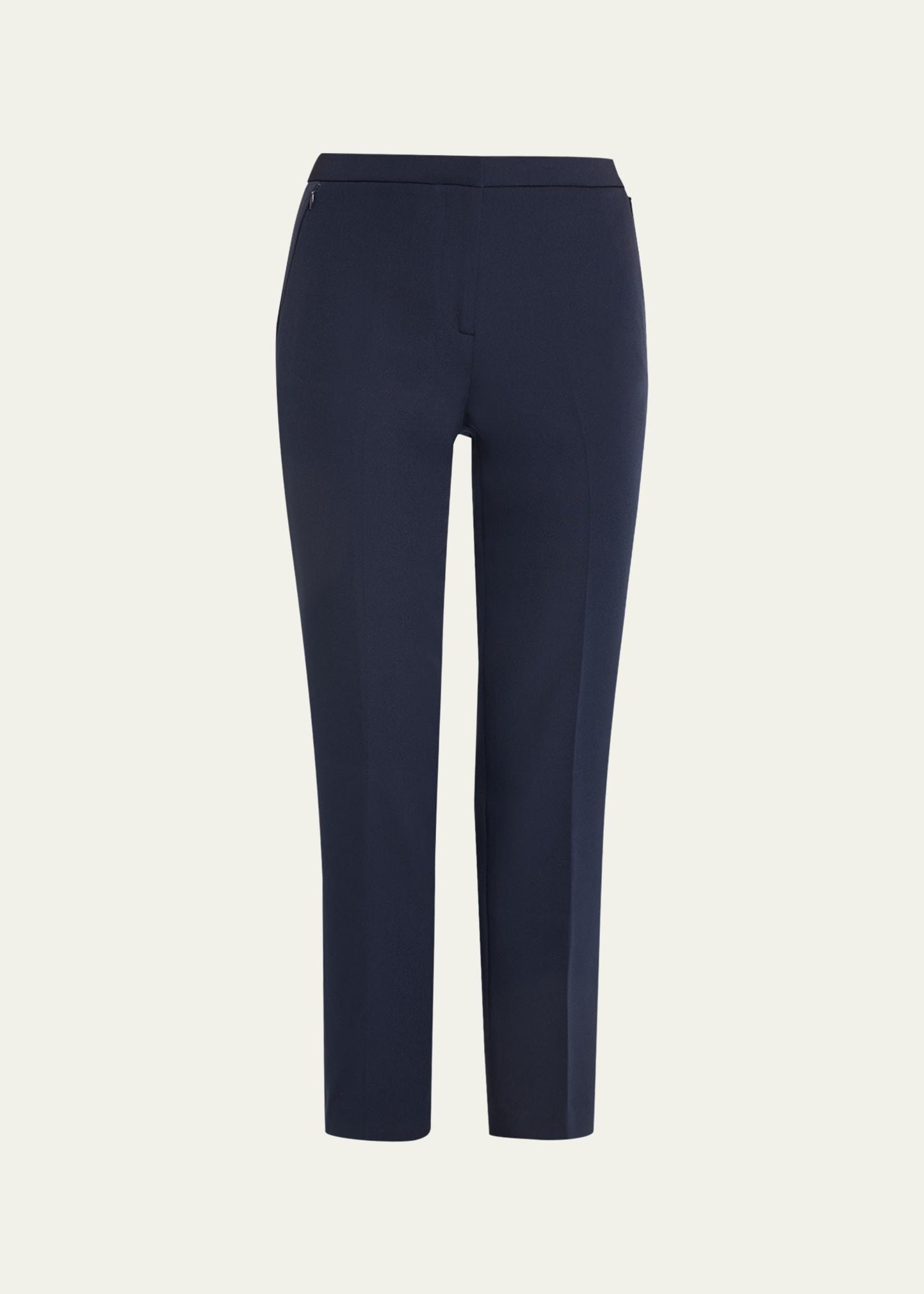 alexi cropped straight-leg twill pants