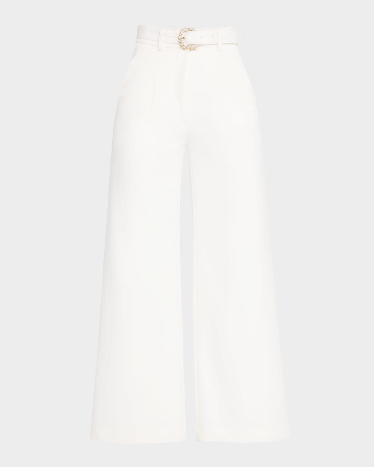 alexia belted wide-leg pants