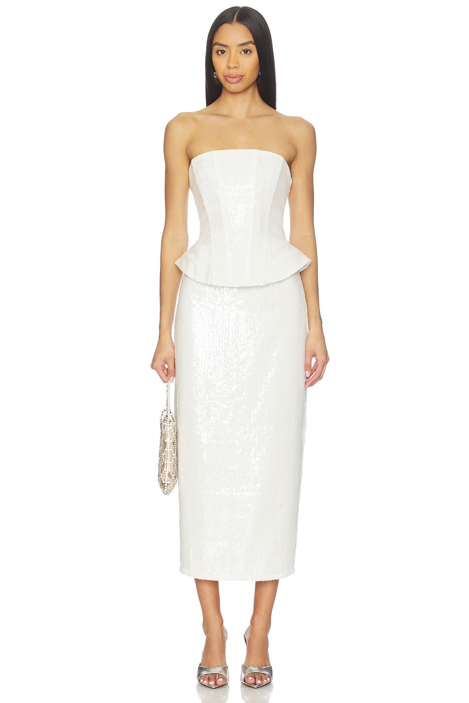 alexia sequin midi dress