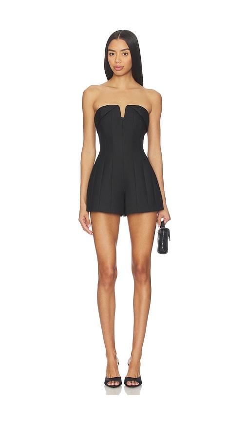 alexis chelya romper in black.