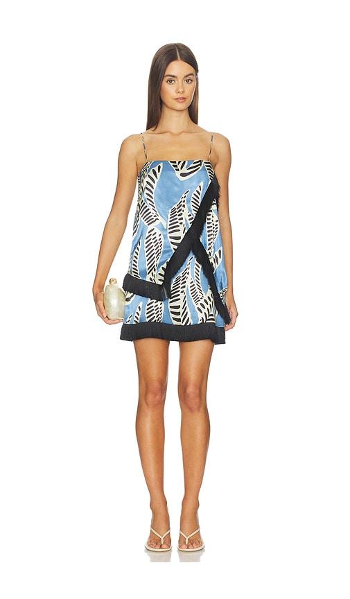 alexis coro dress in blue.