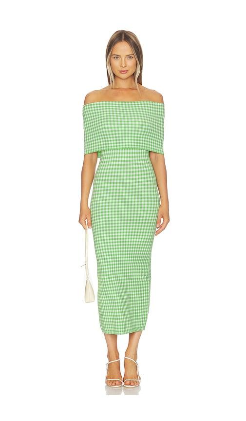 alexis costella dress in green.