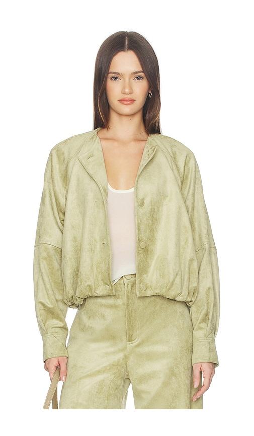 alexis cruz jacket in sage.