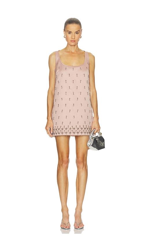 alexis delma dress in blush.