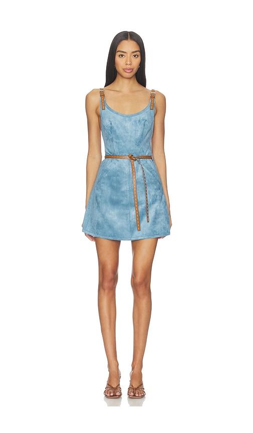 alexis kacen dress in blue.