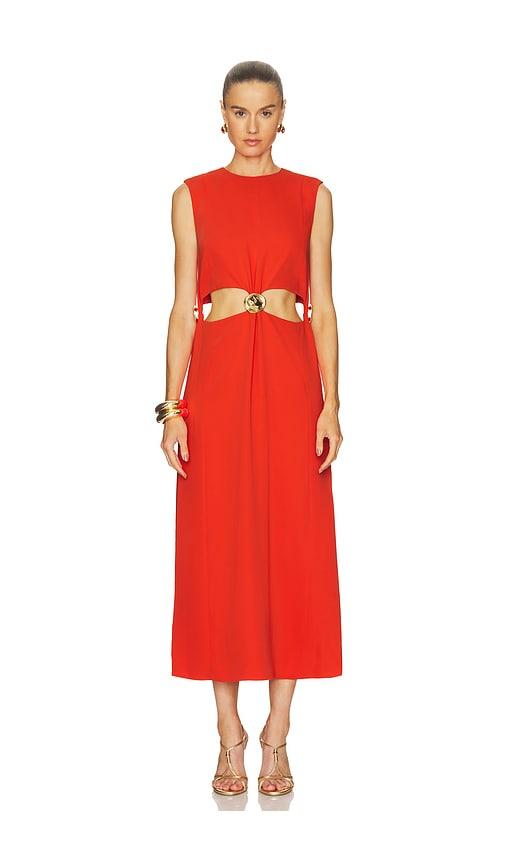 alexis nils dress in red.