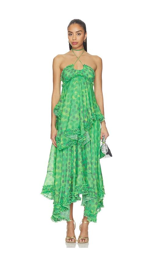 alexis sidi dress in green.