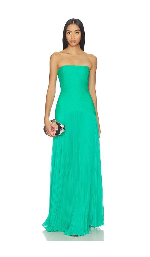alexis sunniva dress in green.