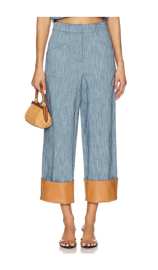 alexis trevor pant in blue.