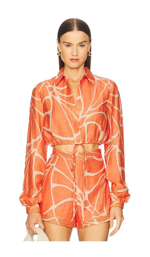 alexis yael top in coral.