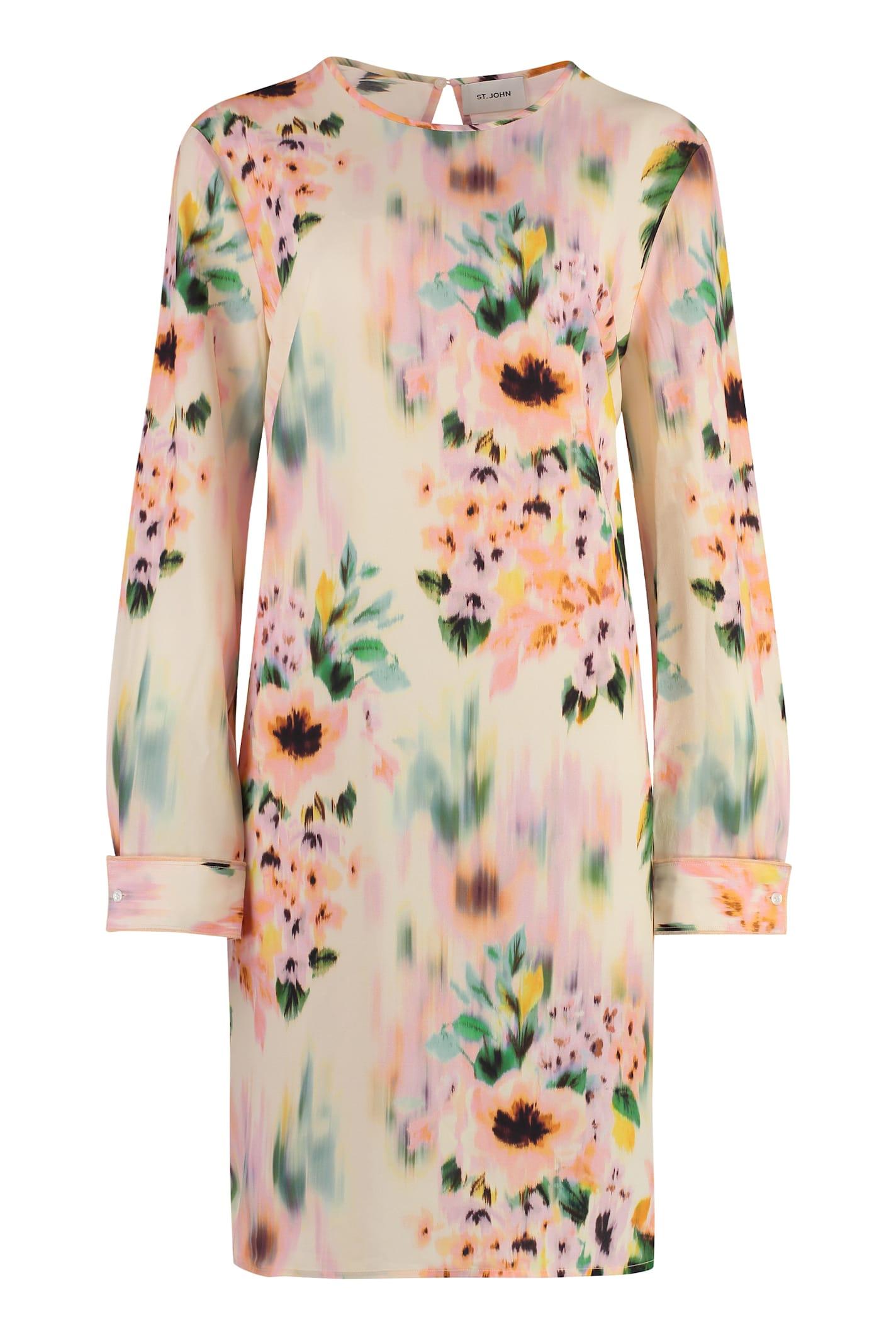 alfieri & st. john printed silk dress