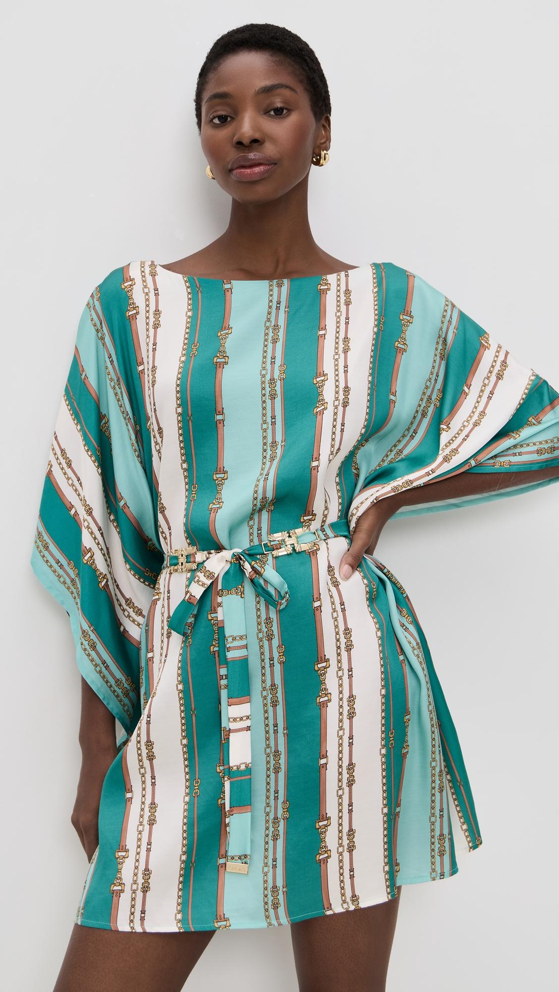 alia belt stripe tunic