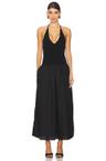 aliah halter midi dress