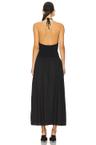 aliah halter midi dress
