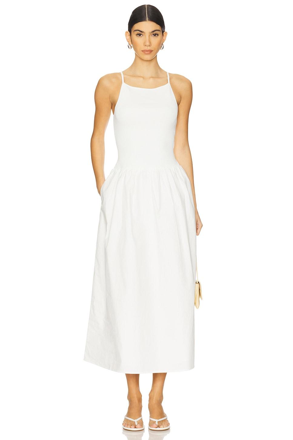aliah high neck midi dress