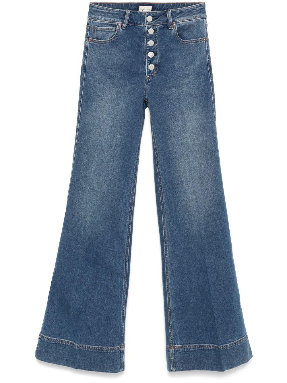 alice + olivia missa denim cotton jeans