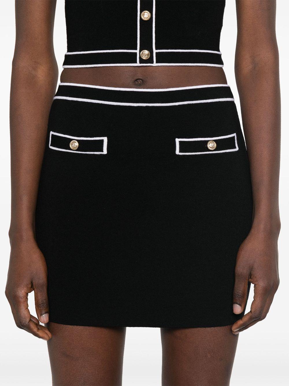 alice + olivia skirts black wool - women