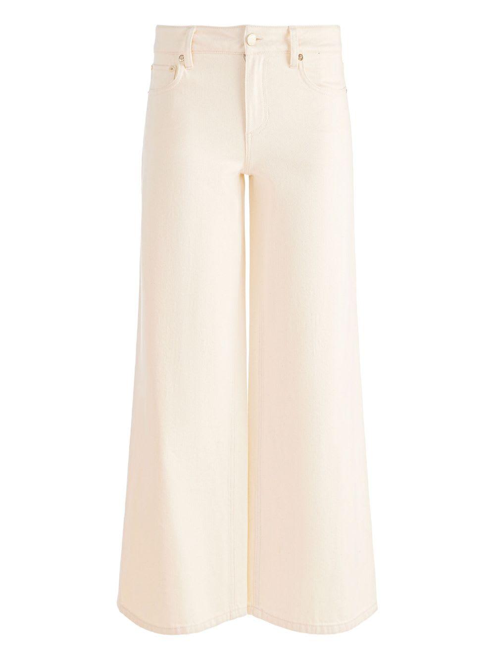 alice + olivia slay wide-leg trousers