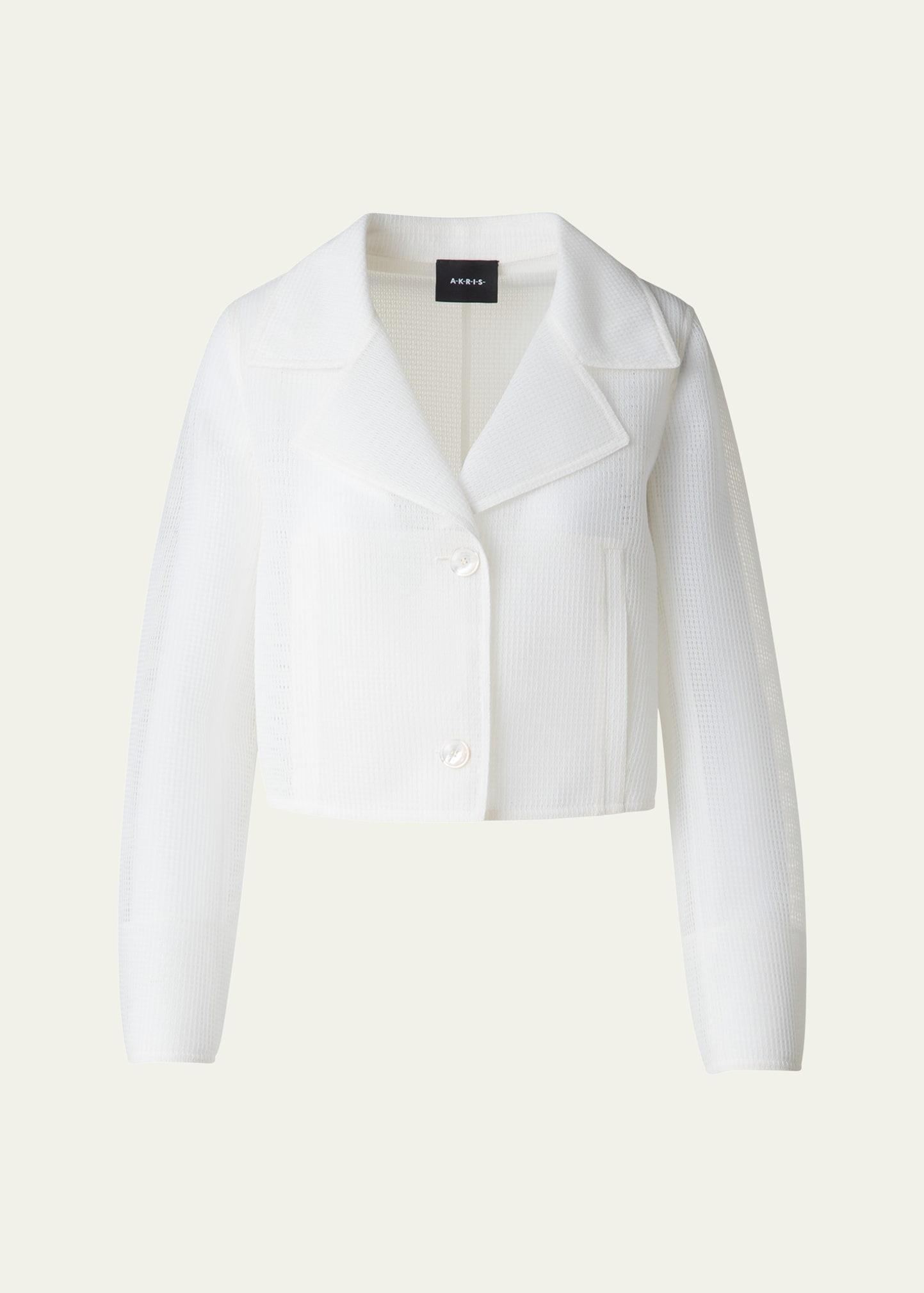 alice double layer techno grid trench jacket