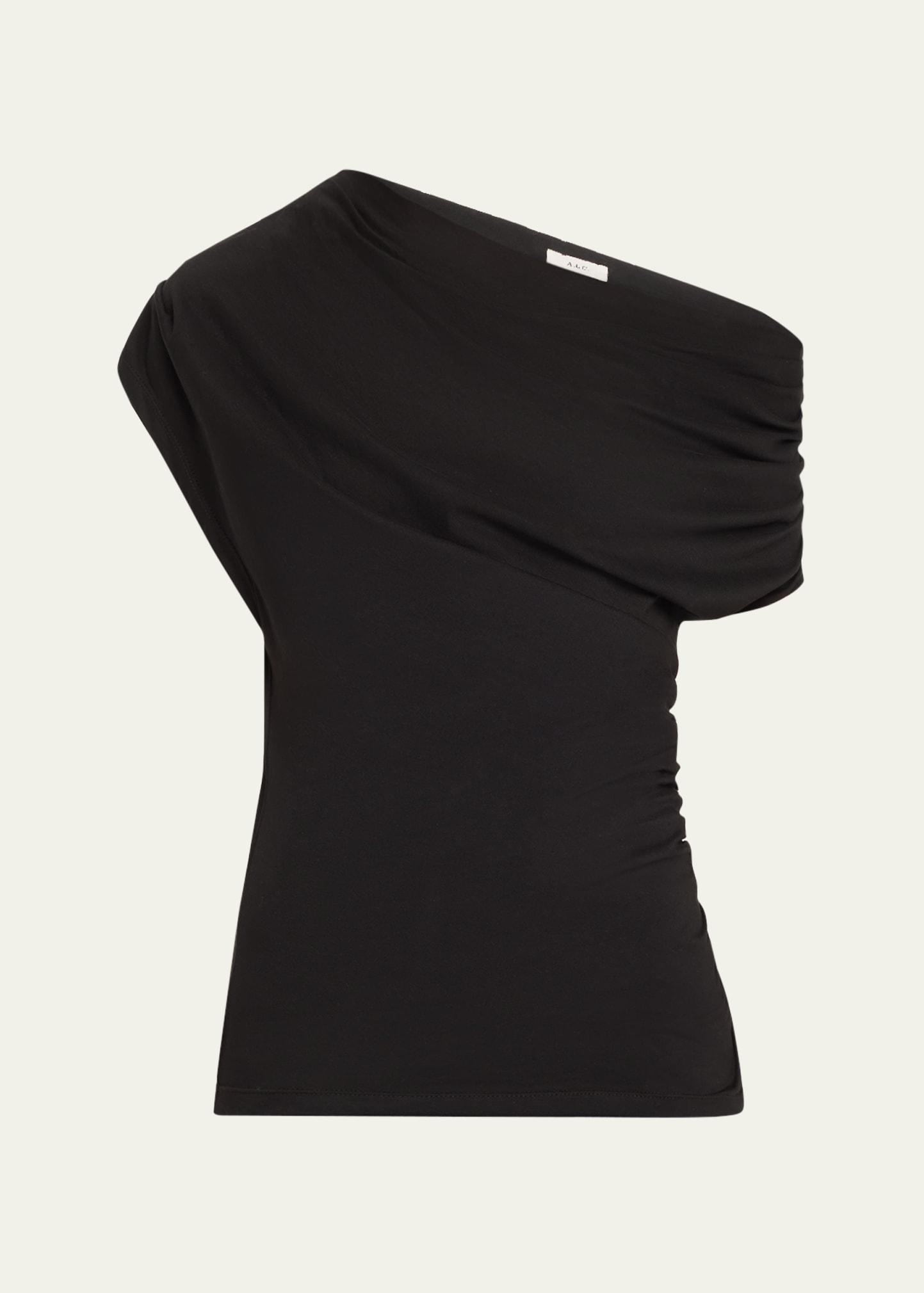 alice draped one-shoulder tee