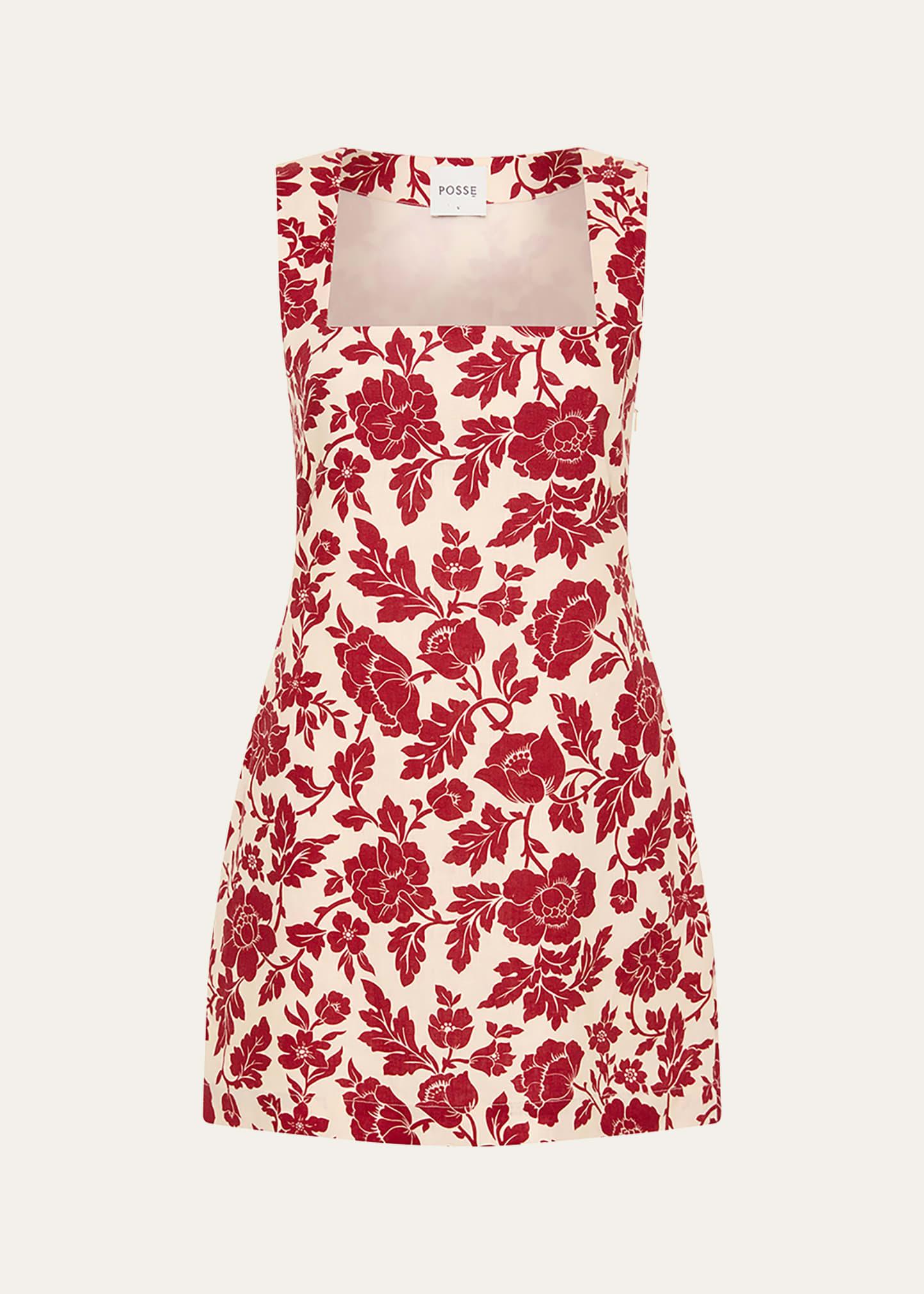 alice linen mini dress