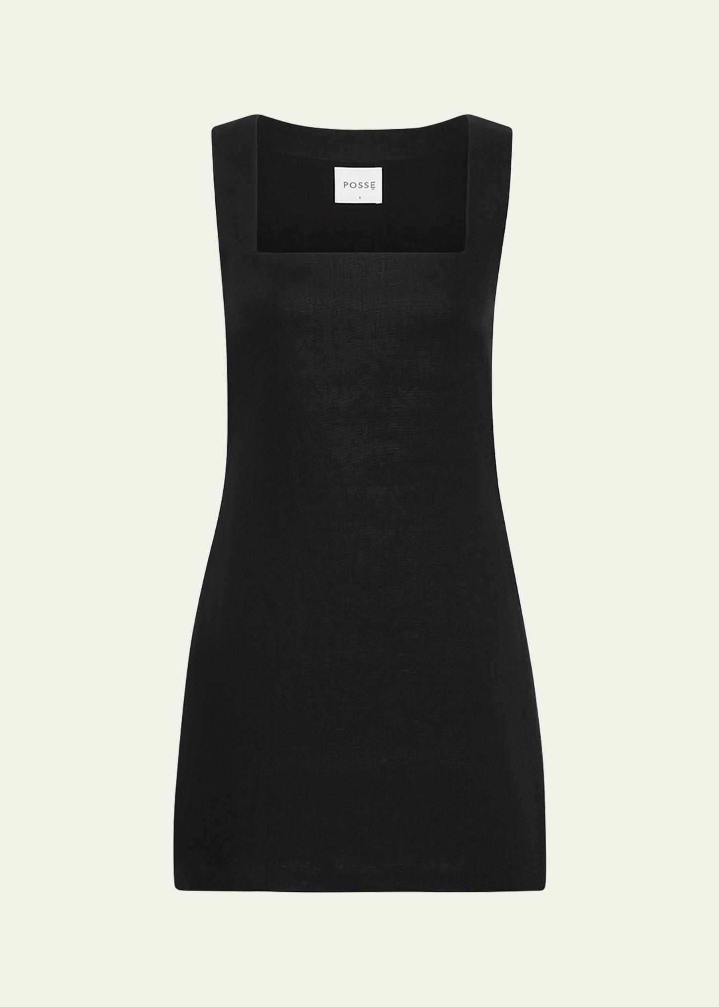 alice linen mini dress