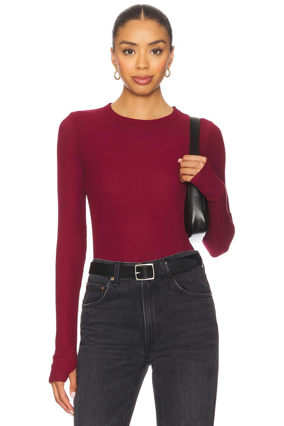 alick long sleeve fitted top