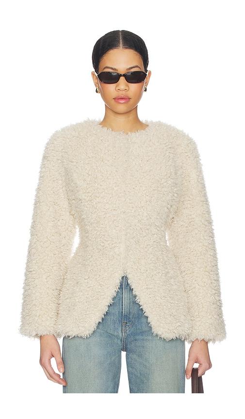 aligne daphne borg jacket in cream.