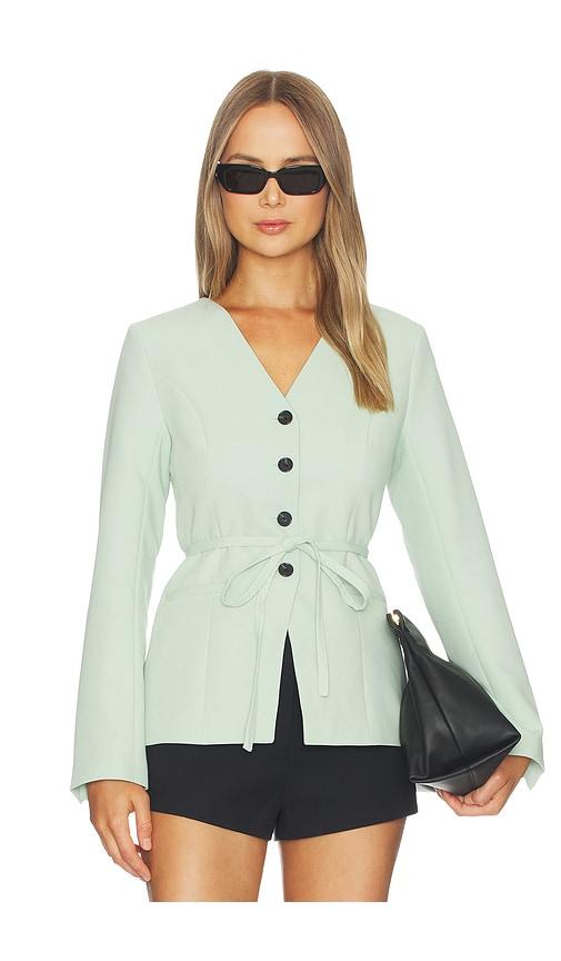 aligne parker blazer in mint.