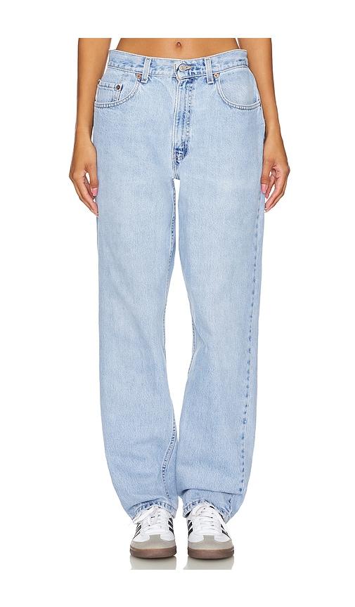 aligrace vintage ultra baggy jeans in denim-light.