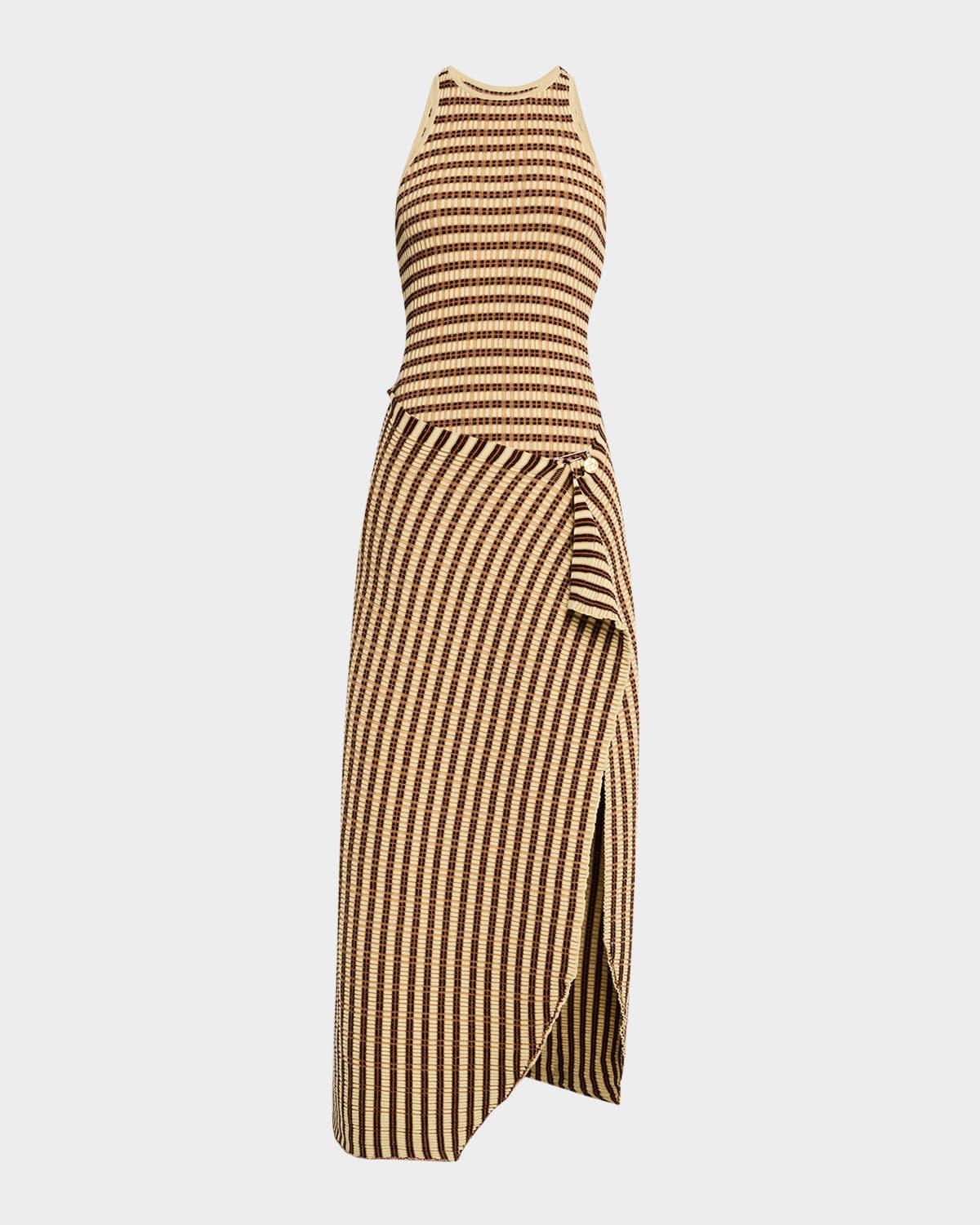 aliki sleeveless wrap dress