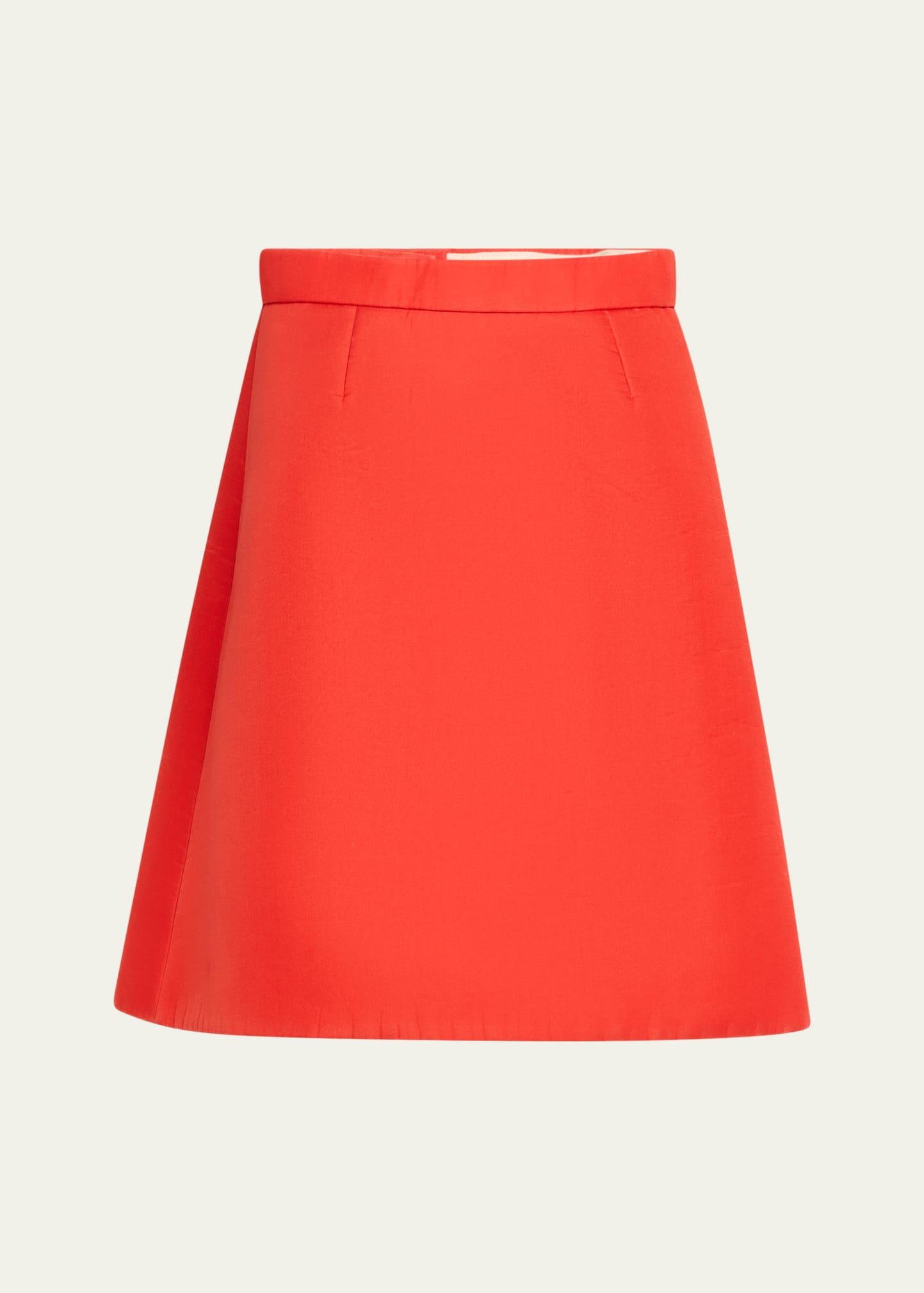aline silk-blend skirt