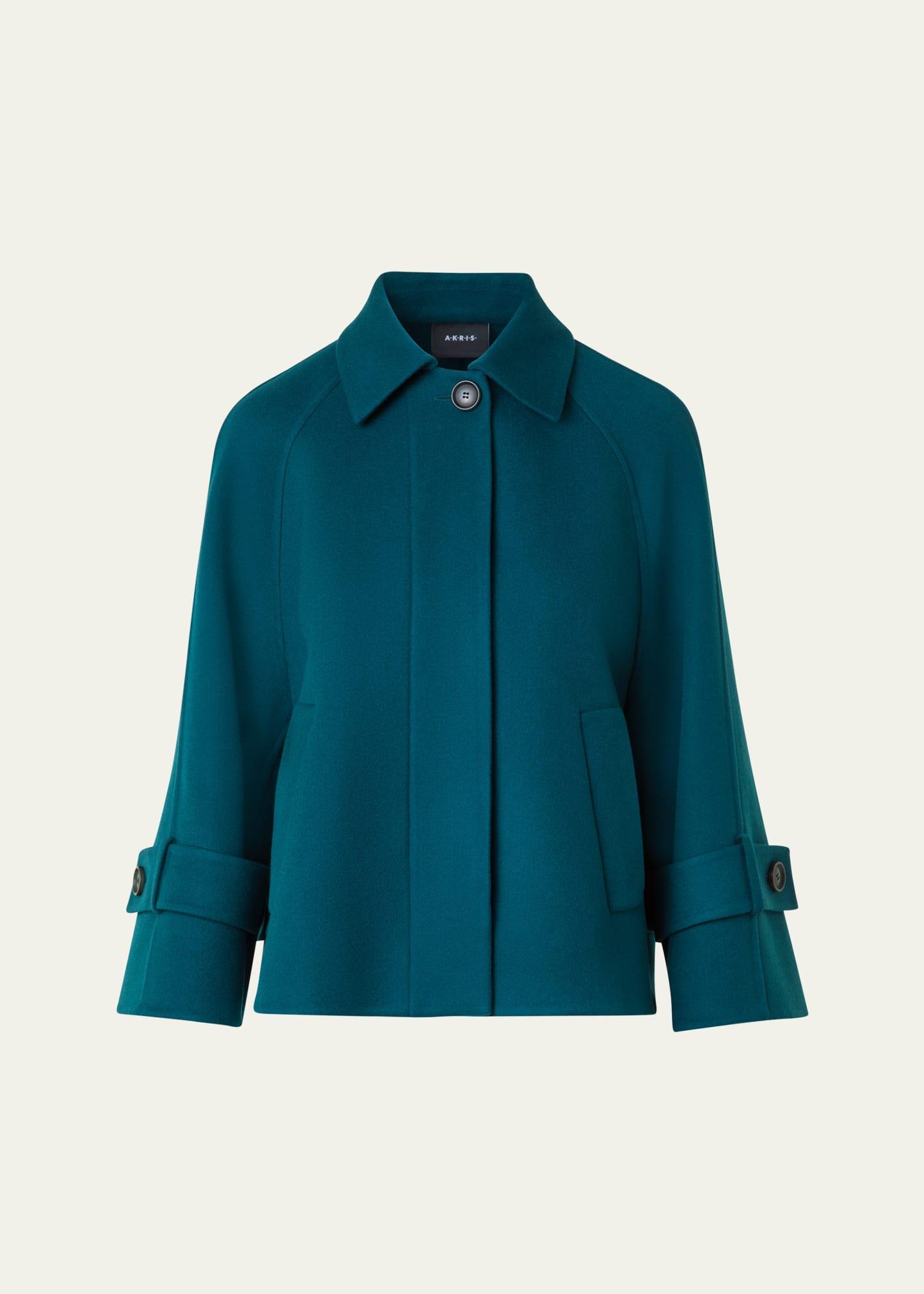 alisa cashmere double-face a-line jacket