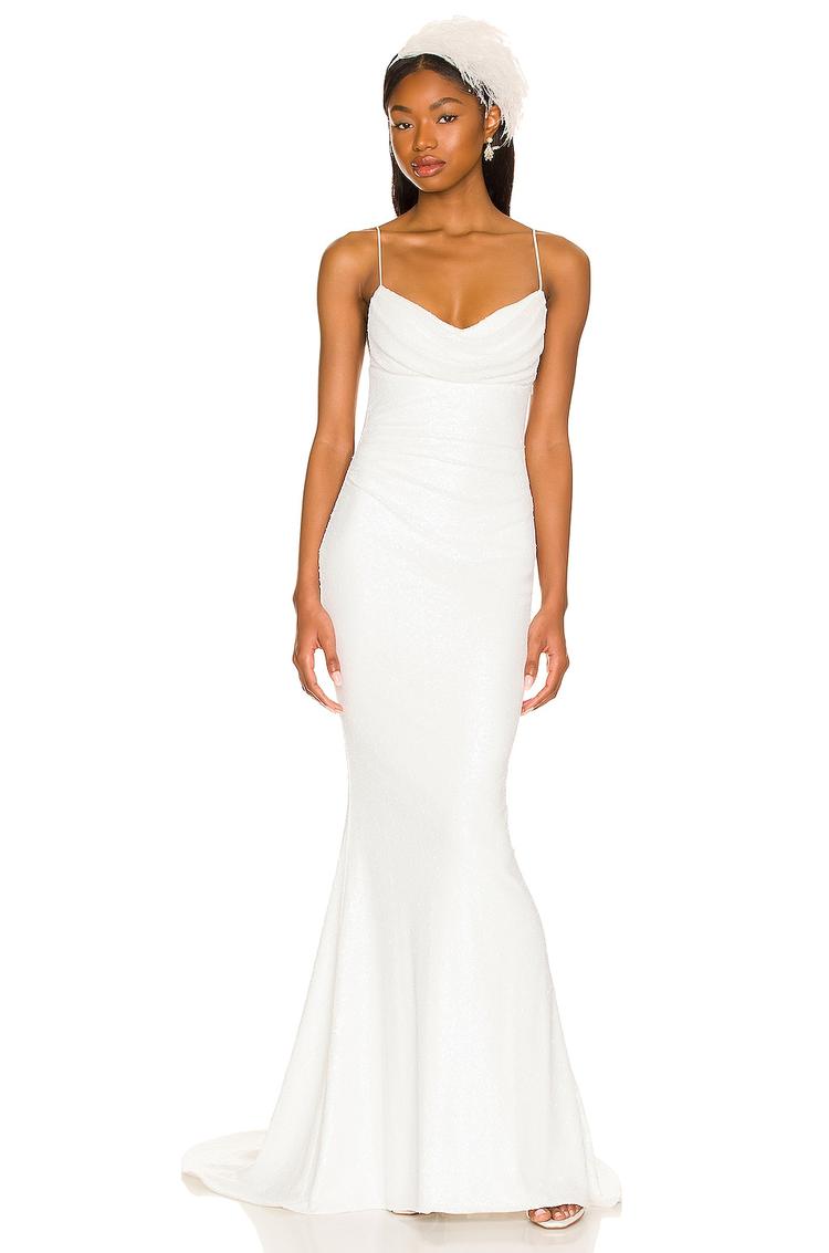 all a dream micro sequin gown